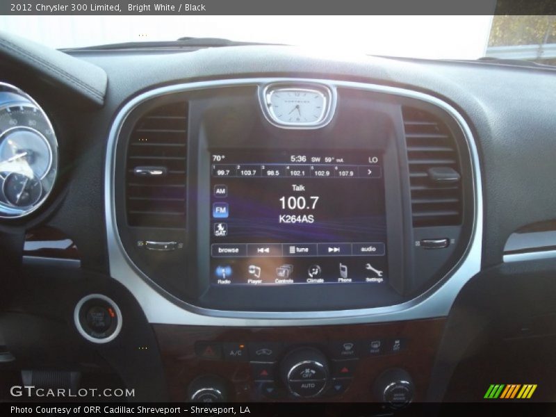 Bright White / Black 2012 Chrysler 300 Limited