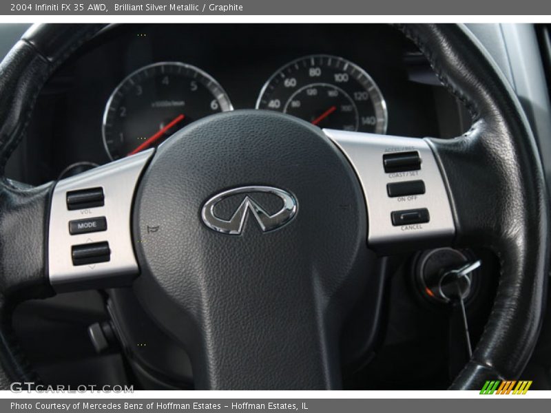 Brilliant Silver Metallic / Graphite 2004 Infiniti FX 35 AWD