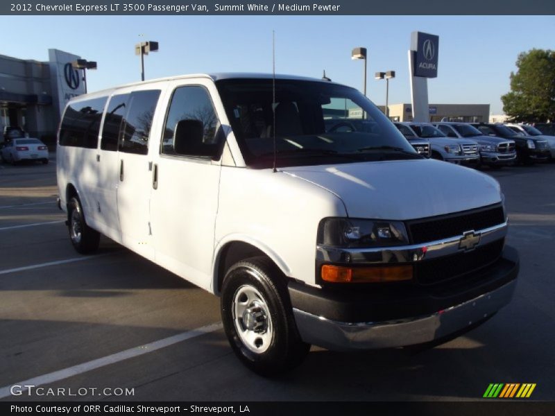 Summit White / Medium Pewter 2012 Chevrolet Express LT 3500 Passenger Van