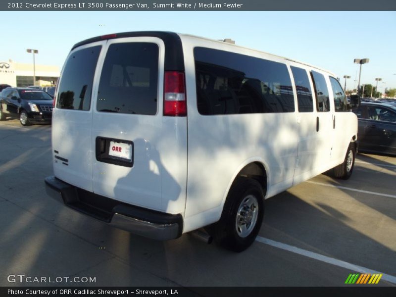 Summit White / Medium Pewter 2012 Chevrolet Express LT 3500 Passenger Van
