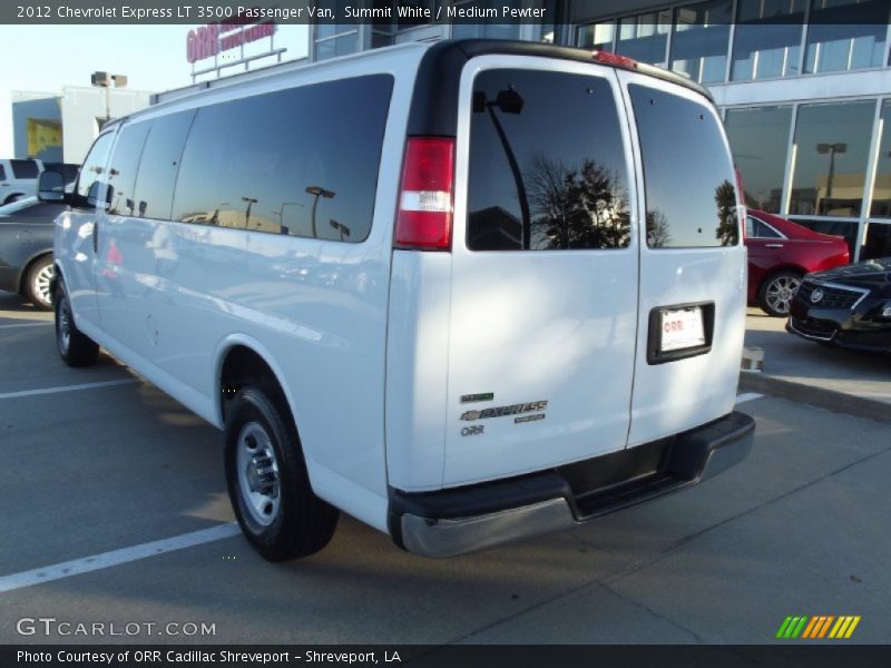 Summit White / Medium Pewter 2012 Chevrolet Express LT 3500 Passenger Van