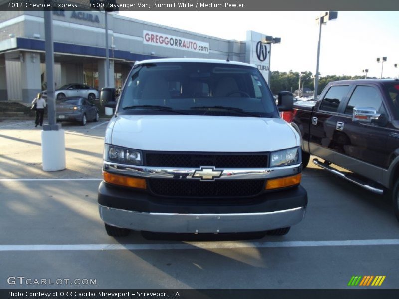 Summit White / Medium Pewter 2012 Chevrolet Express LT 3500 Passenger Van