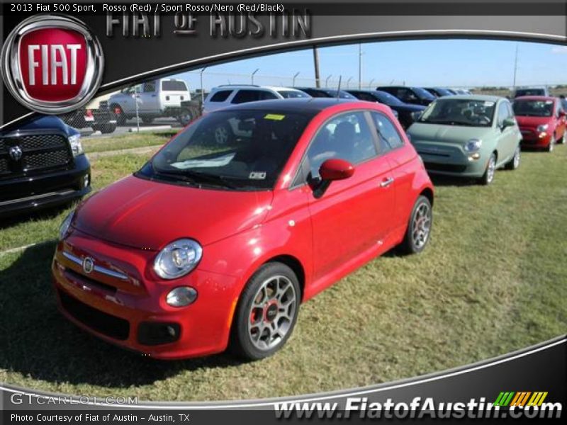 Rosso (Red) / Sport Rosso/Nero (Red/Black) 2013 Fiat 500 Sport