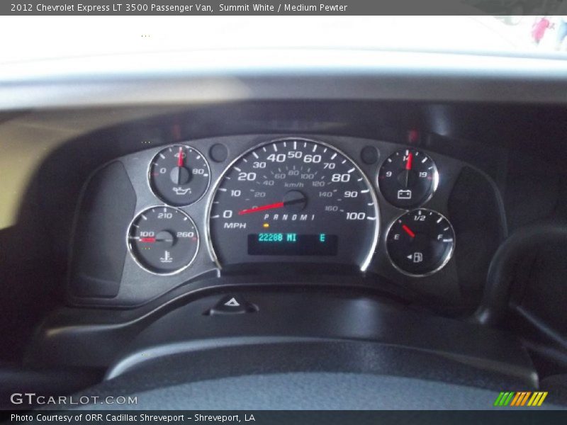 Summit White / Medium Pewter 2012 Chevrolet Express LT 3500 Passenger Van