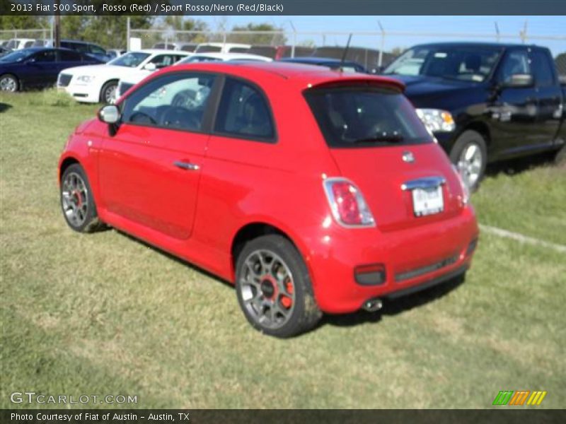 Rosso (Red) / Sport Rosso/Nero (Red/Black) 2013 Fiat 500 Sport