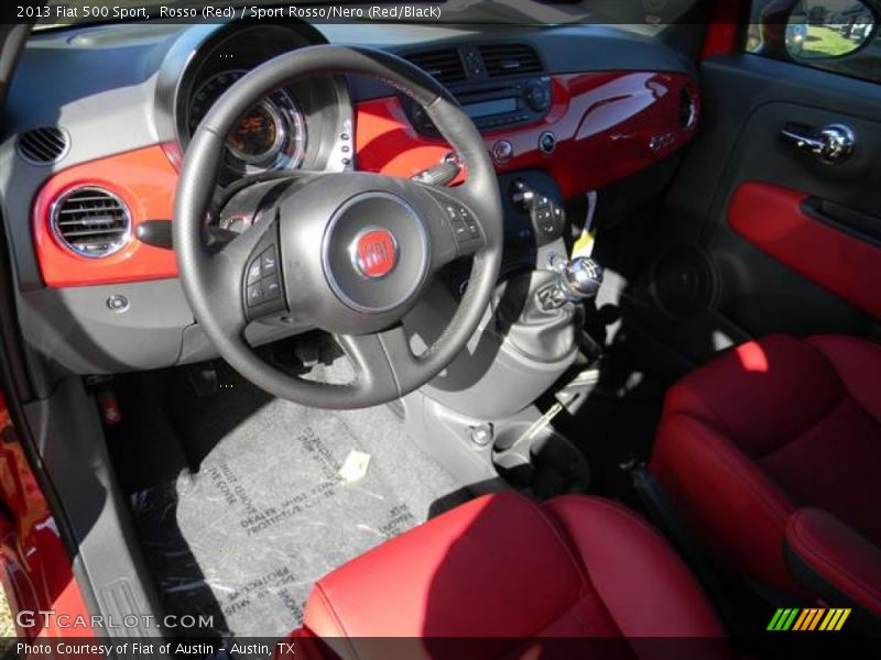 Rosso (Red) / Sport Rosso/Nero (Red/Black) 2013 Fiat 500 Sport