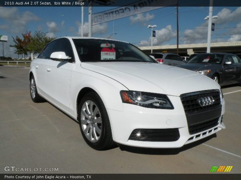 Ibis White / Beige 2010 Audi A4 2.0T Sedan
