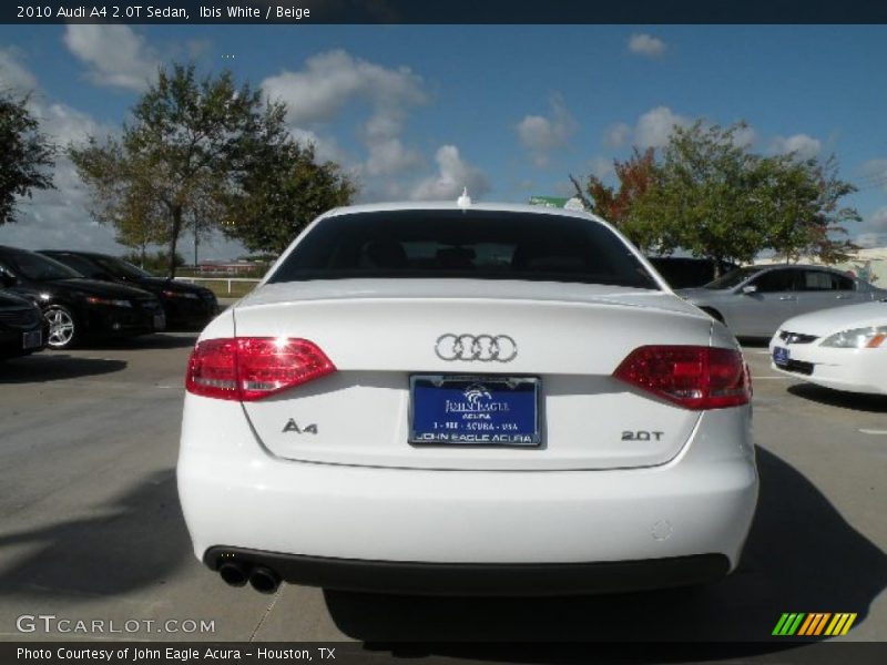 Ibis White / Beige 2010 Audi A4 2.0T Sedan