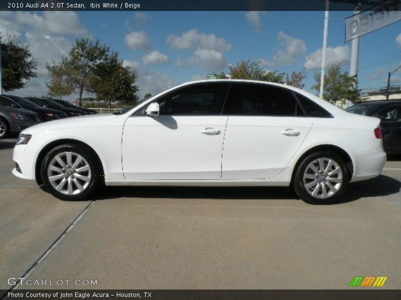Ibis White / Beige 2010 Audi A4 2.0T Sedan