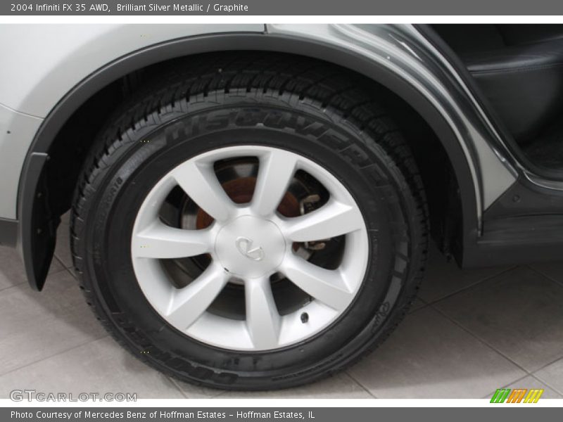 Brilliant Silver Metallic / Graphite 2004 Infiniti FX 35 AWD