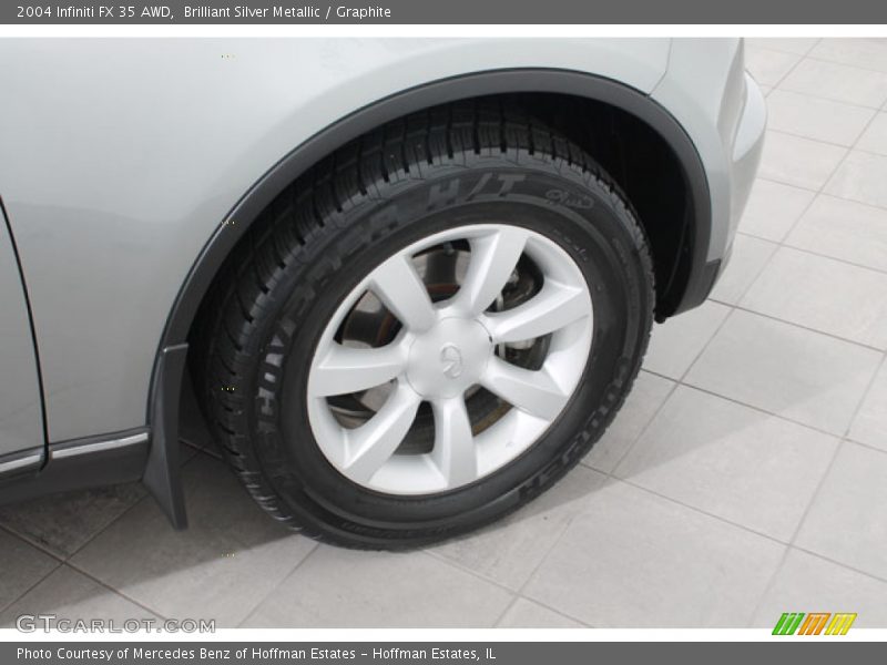 Brilliant Silver Metallic / Graphite 2004 Infiniti FX 35 AWD