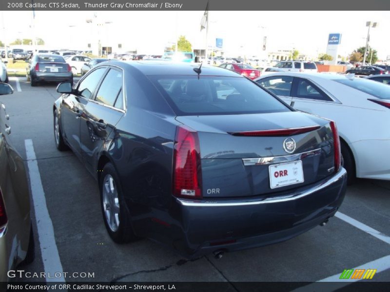 Thunder Gray Chromaflair / Ebony 2008 Cadillac CTS Sedan