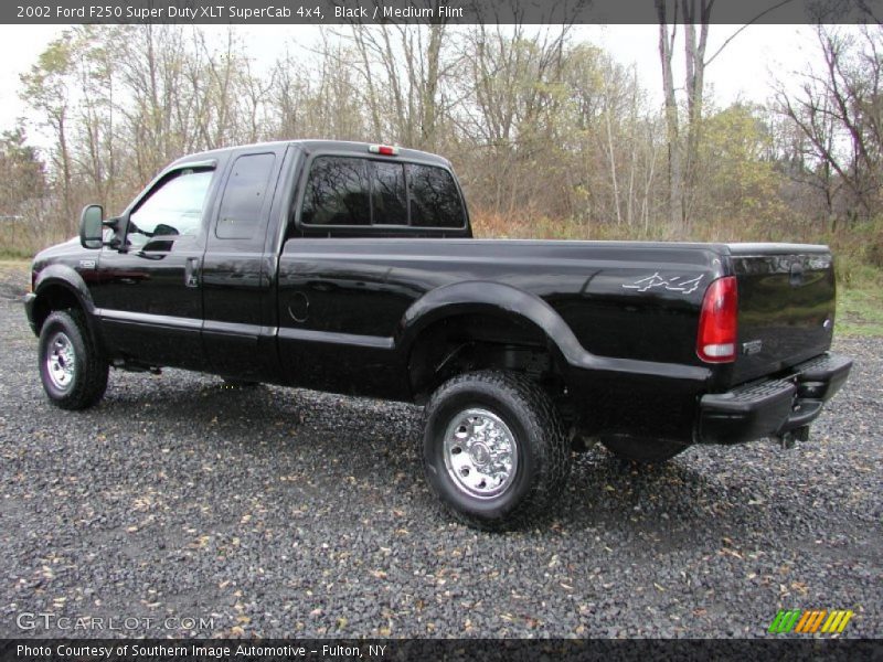 Black / Medium Flint 2002 Ford F250 Super Duty XLT SuperCab 4x4
