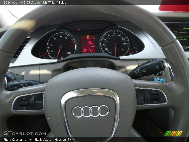 Ibis White / Beige 2010 Audi A4 2.0T Sedan