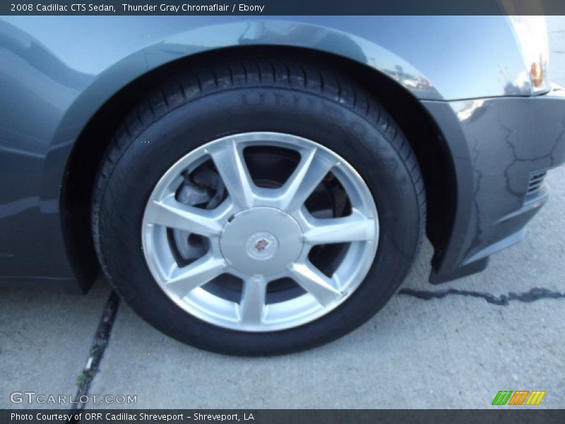 Thunder Gray Chromaflair / Ebony 2008 Cadillac CTS Sedan