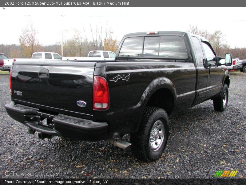Black / Medium Flint 2002 Ford F250 Super Duty XLT SuperCab 4x4