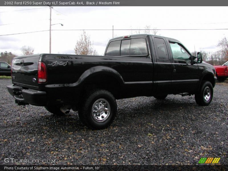 Black / Medium Flint 2002 Ford F250 Super Duty XLT SuperCab 4x4