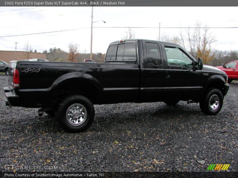 Black / Medium Flint 2002 Ford F250 Super Duty XLT SuperCab 4x4