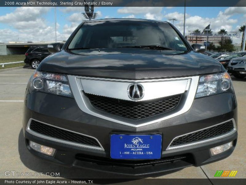 Sterling Gray Metallic / Ebony 2008 Acura MDX Technology
