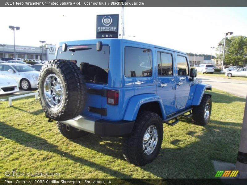 Cosmos Blue / Black/Dark Saddle 2011 Jeep Wrangler Unlimited Sahara 4x4