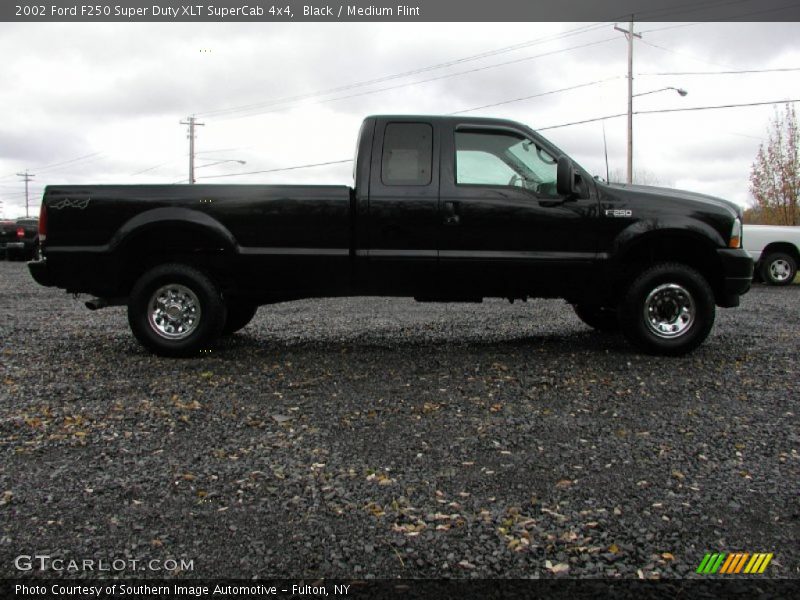 Black / Medium Flint 2002 Ford F250 Super Duty XLT SuperCab 4x4