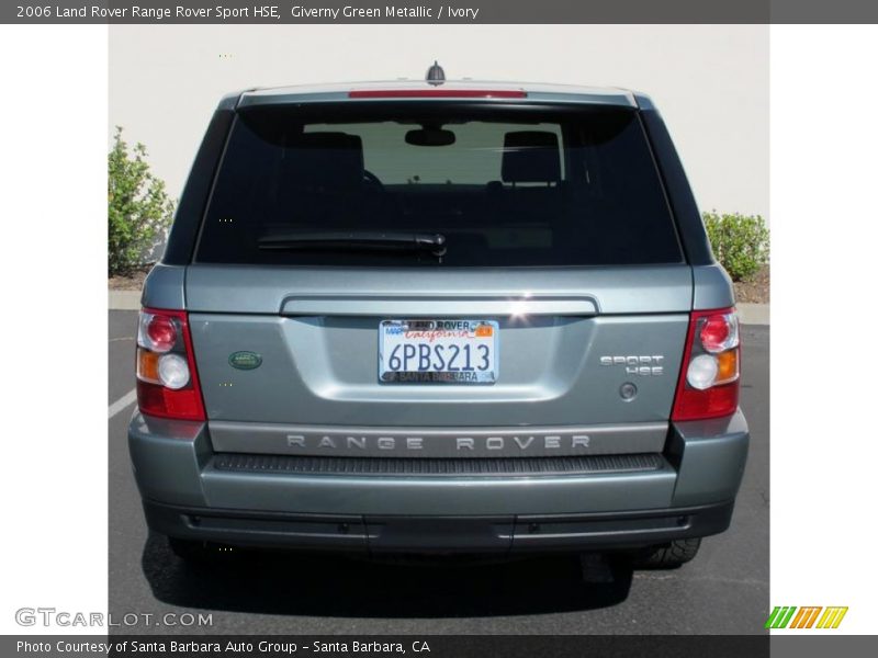 Giverny Green Metallic / Ivory 2006 Land Rover Range Rover Sport HSE