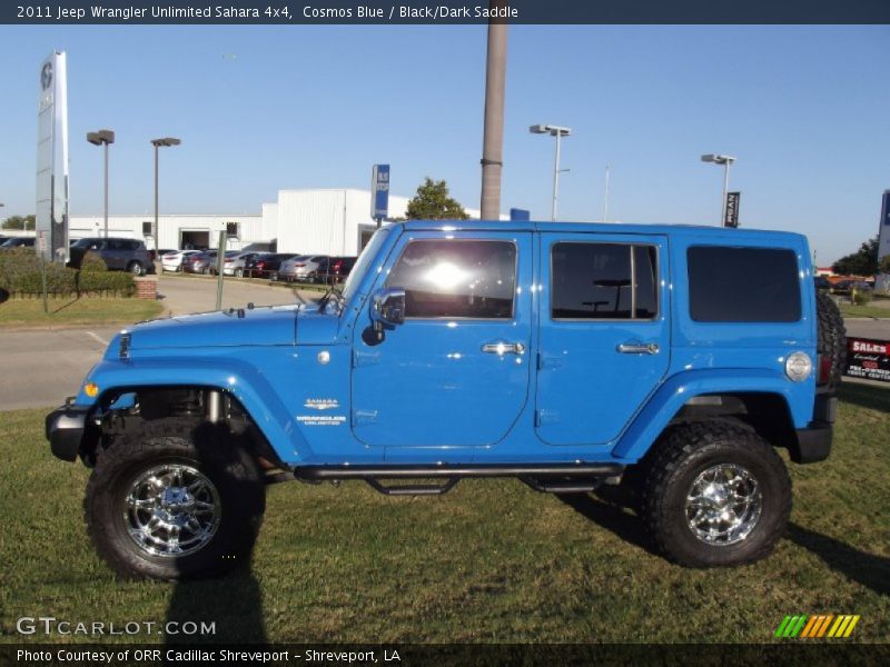 Cosmos Blue / Black/Dark Saddle 2011 Jeep Wrangler Unlimited Sahara 4x4