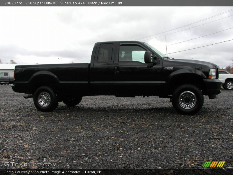 Black / Medium Flint 2002 Ford F250 Super Duty XLT SuperCab 4x4