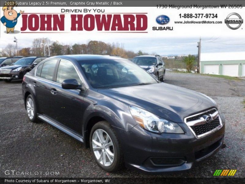 Graphite Gray Metallic / Black 2013 Subaru Legacy 2.5i Premium