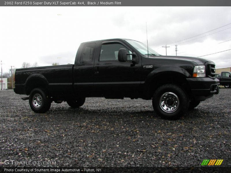 Black / Medium Flint 2002 Ford F250 Super Duty XLT SuperCab 4x4
