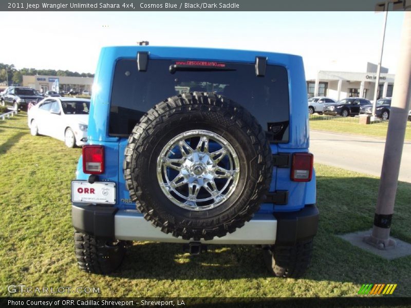 Cosmos Blue / Black/Dark Saddle 2011 Jeep Wrangler Unlimited Sahara 4x4