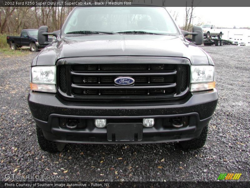Black / Medium Flint 2002 Ford F250 Super Duty XLT SuperCab 4x4