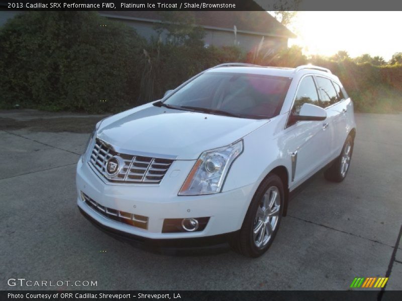 Platinum Ice Tricoat / Shale/Brownstone 2013 Cadillac SRX Performance FWD