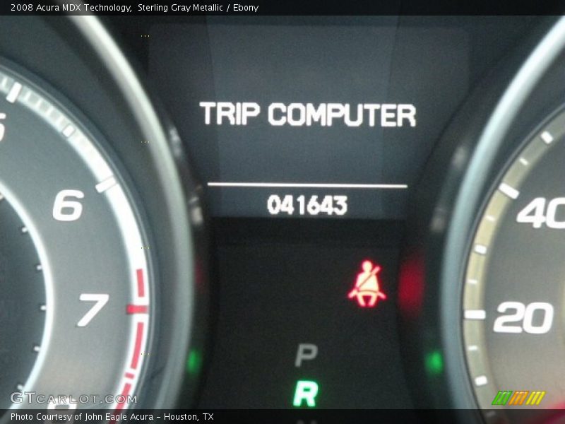 Sterling Gray Metallic / Ebony 2008 Acura MDX Technology