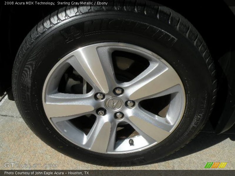 Sterling Gray Metallic / Ebony 2008 Acura MDX Technology