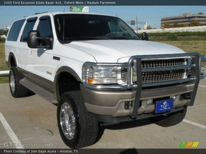 Oxford White / Medium Parchment 2003 Ford Excursion Eddie Bauer 4x4