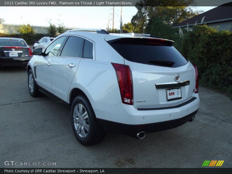 Platinum Ice Tricoat / Light Titanium/Ebony 2013 Cadillac SRX Luxury FWD