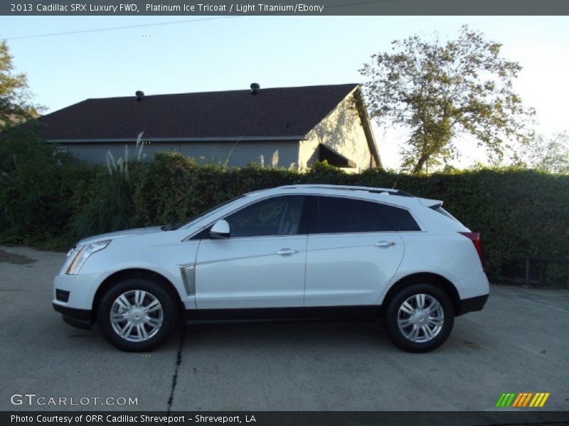 Platinum Ice Tricoat / Light Titanium/Ebony 2013 Cadillac SRX Luxury FWD