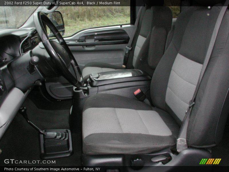 Black / Medium Flint 2002 Ford F250 Super Duty XLT SuperCab 4x4