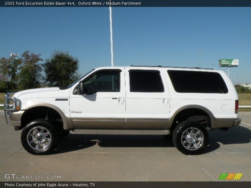Oxford White / Medium Parchment 2003 Ford Excursion Eddie Bauer 4x4