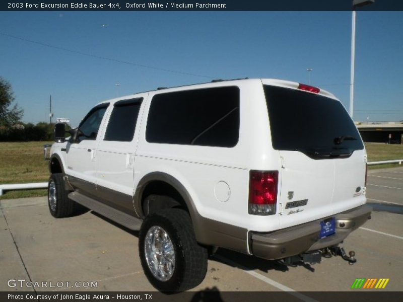Oxford White / Medium Parchment 2003 Ford Excursion Eddie Bauer 4x4