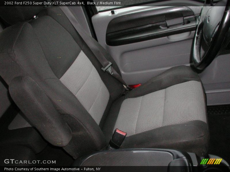 Black / Medium Flint 2002 Ford F250 Super Duty XLT SuperCab 4x4