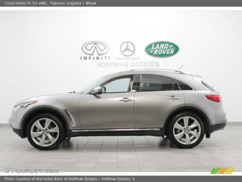 Platinum Graphite / Wheat 2009 Infiniti FX 50 AWD