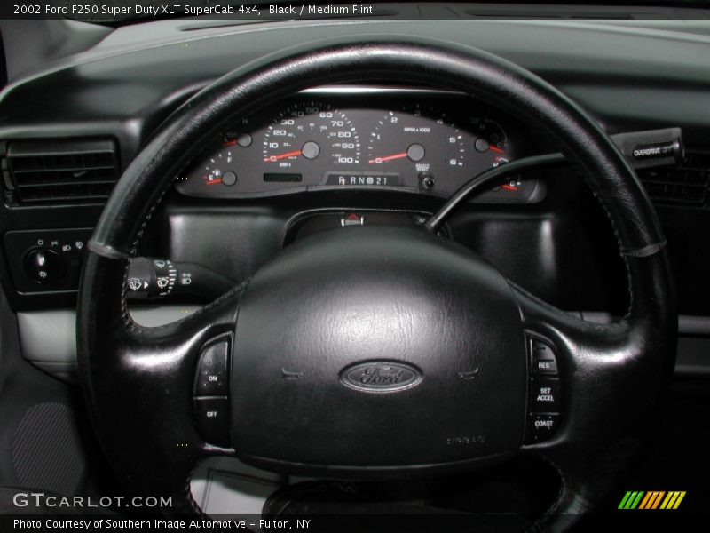 Black / Medium Flint 2002 Ford F250 Super Duty XLT SuperCab 4x4