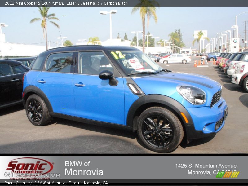 Laser Blue Metallic / Carbon Black 2012 Mini Cooper S Countryman