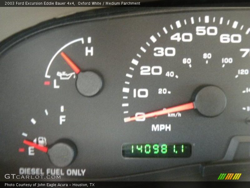 Oxford White / Medium Parchment 2003 Ford Excursion Eddie Bauer 4x4