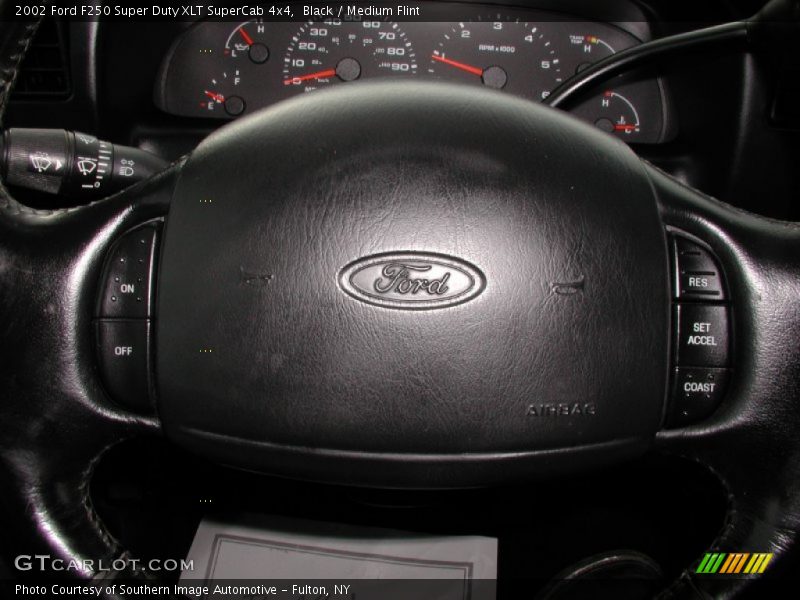 Black / Medium Flint 2002 Ford F250 Super Duty XLT SuperCab 4x4