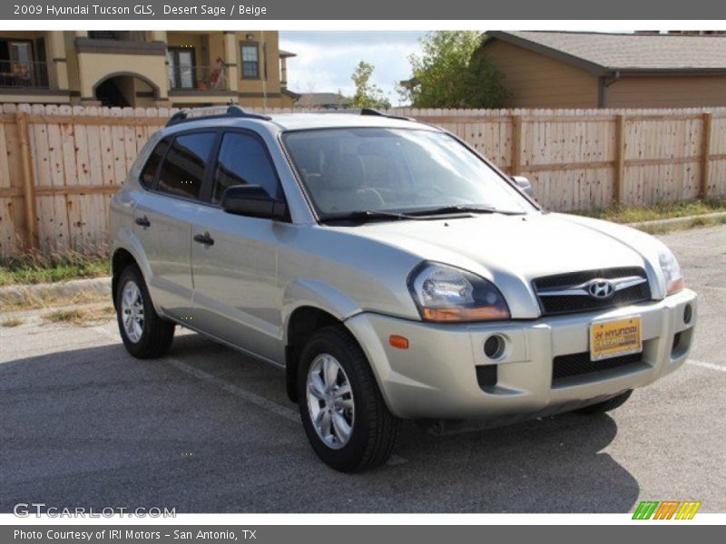 Desert Sage / Beige 2009 Hyundai Tucson GLS