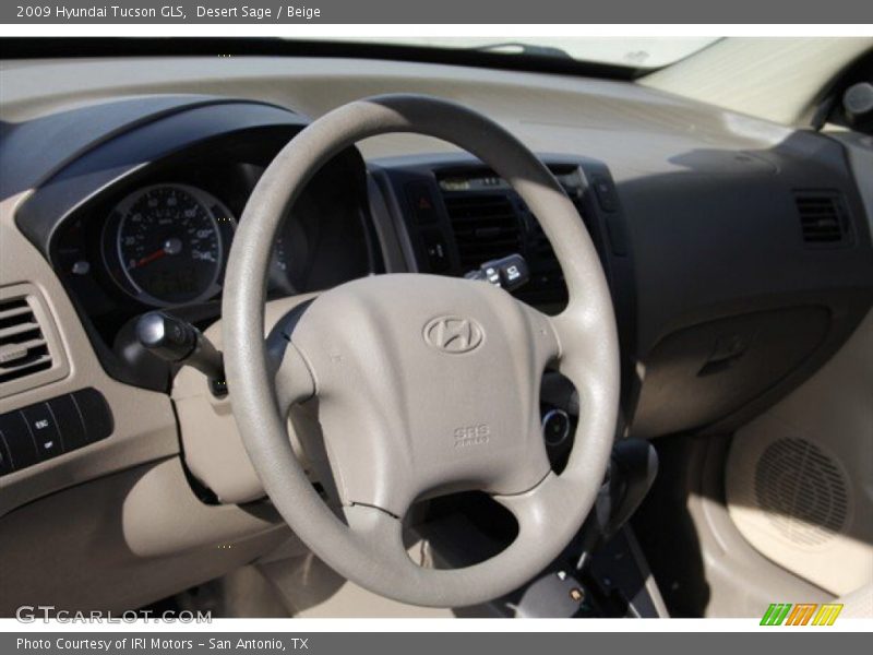 Desert Sage / Beige 2009 Hyundai Tucson GLS