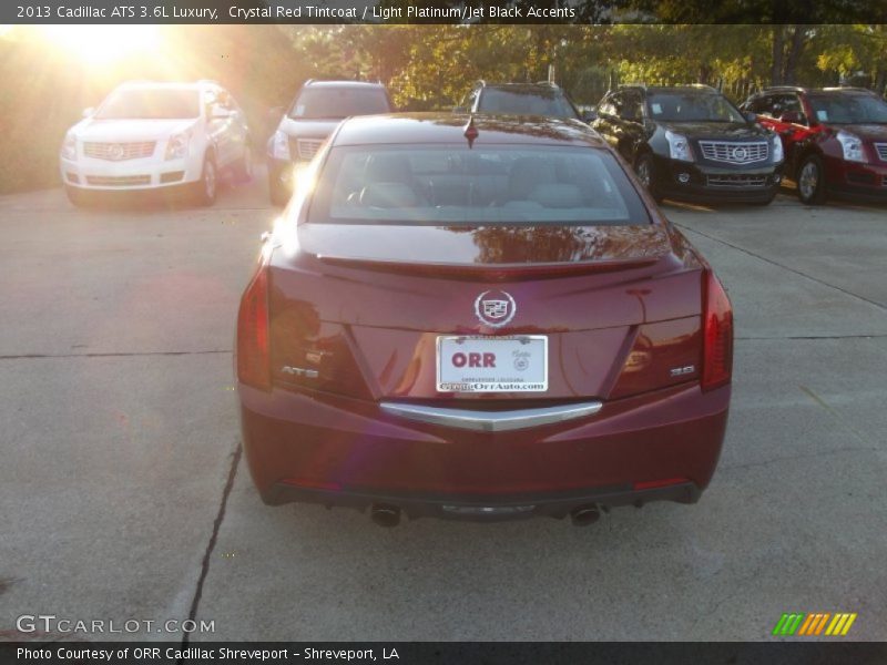 Crystal Red Tintcoat / Light Platinum/Jet Black Accents 2013 Cadillac ATS 3.6L Luxury